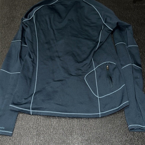 Columbia Teal Hooded Pullover with Half-Zip size medium - Picture 4 of 8